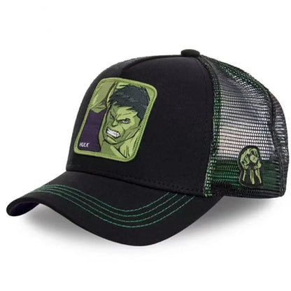 Popular Marvel Spider-Man, Iron Man, Hulk baseball cap, sports mesh cap, summer hip-hop casual hat