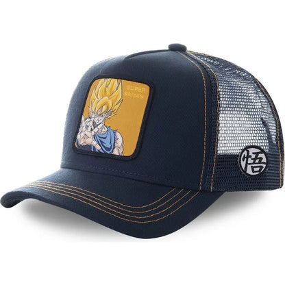High Quality Dragon Ball Z Styles Anime Son Goku Cotton New Baseball Cap Men Women Hip Hop Dad Adjustable Mesh Hat Trucker Hat