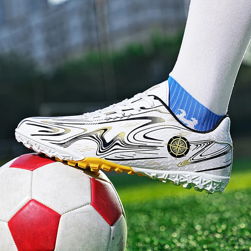 Chaussures de Football basses pour hommes, crampons de Football professionnels pour enfants en plein air, baskets d'entraînement sur gazon de haute qualité, chaussures de Sport, nouvelle collection