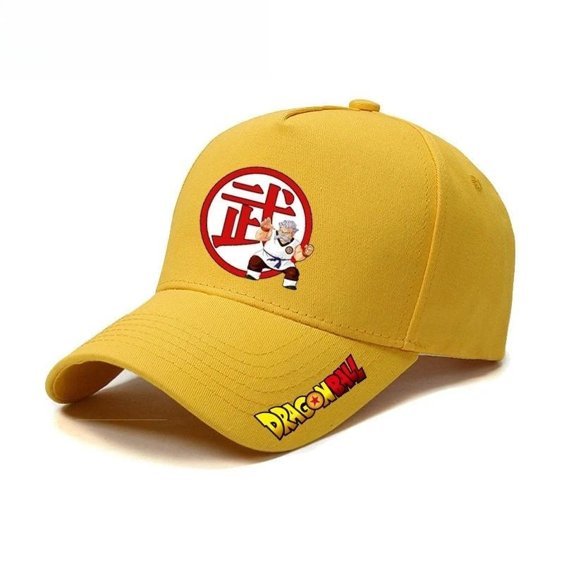 New Dragon Ball Master Roshi Son Goku Hat Creative High-Value Anime Cartoon Letter Print Unisex Casual Versatile Baseball Cap