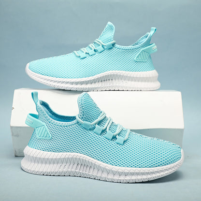 Breathable Men's Running Shoes Fashion Platform Men Casual Shoes Lightweight Women Vulcanized Shoes Flexible Anti-slip Sneakers
