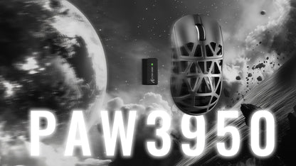 Геймърска мишка ATTACK SHARK R2 от магнезиева сплав, PAW3950, три режима, 8000hz, 42000 DPI, ултралека 45g, микропревключватели за 100M клика