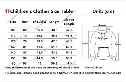 Children's Fortnite Anime Hoodie Men's Streetwear Hip-Hop Sportswear Casual Loose Fit Sweatshirt Outdoor Fashion