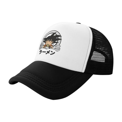Goku Kid Ramen Dragon Ball Trucker Hat Men Women Vintage Anime Manga Hats Sports Cap Adjustable Polyester Baseball Caps Summer