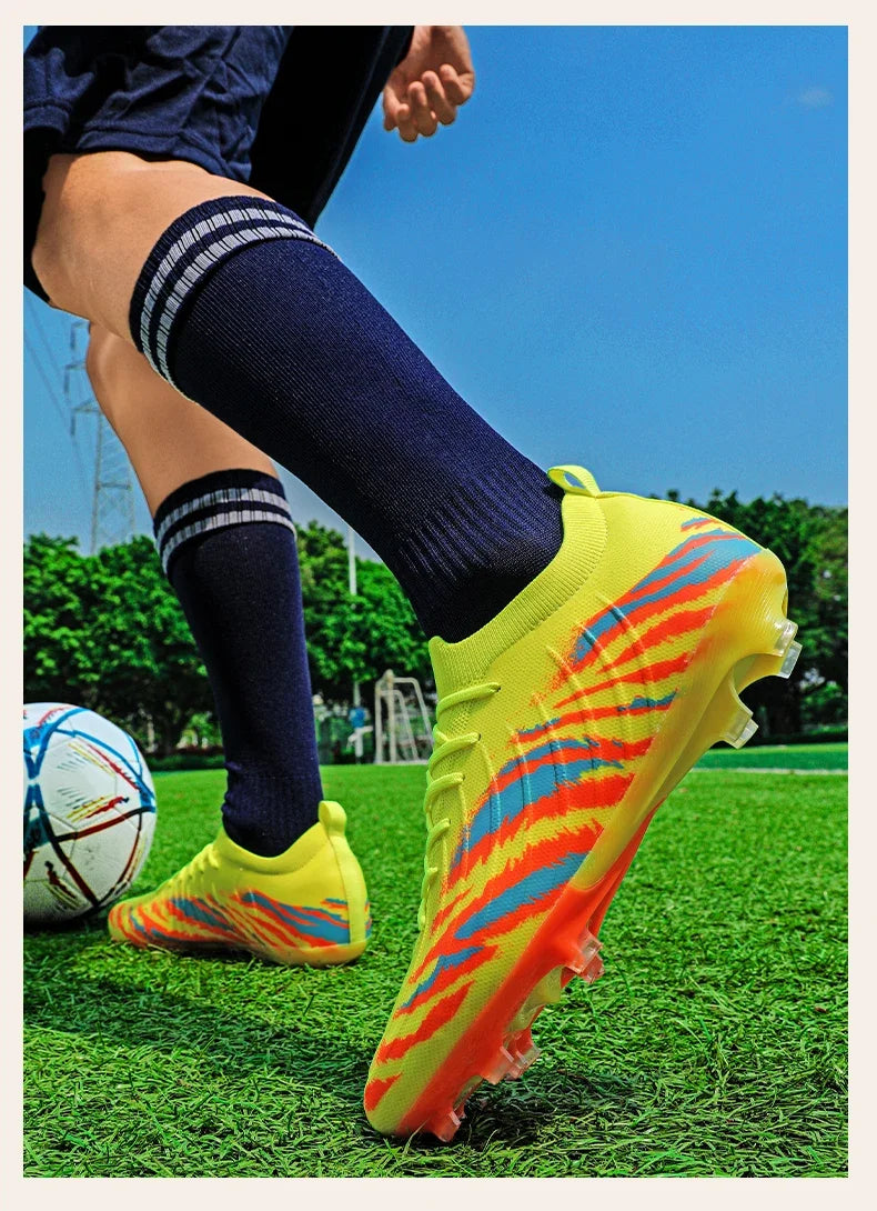 New Men Football Boots Sport Soccer Shoes Match Unisex Ultralight Cleats Comfortable Non-Slip Outdoor Adult Grass High-quality