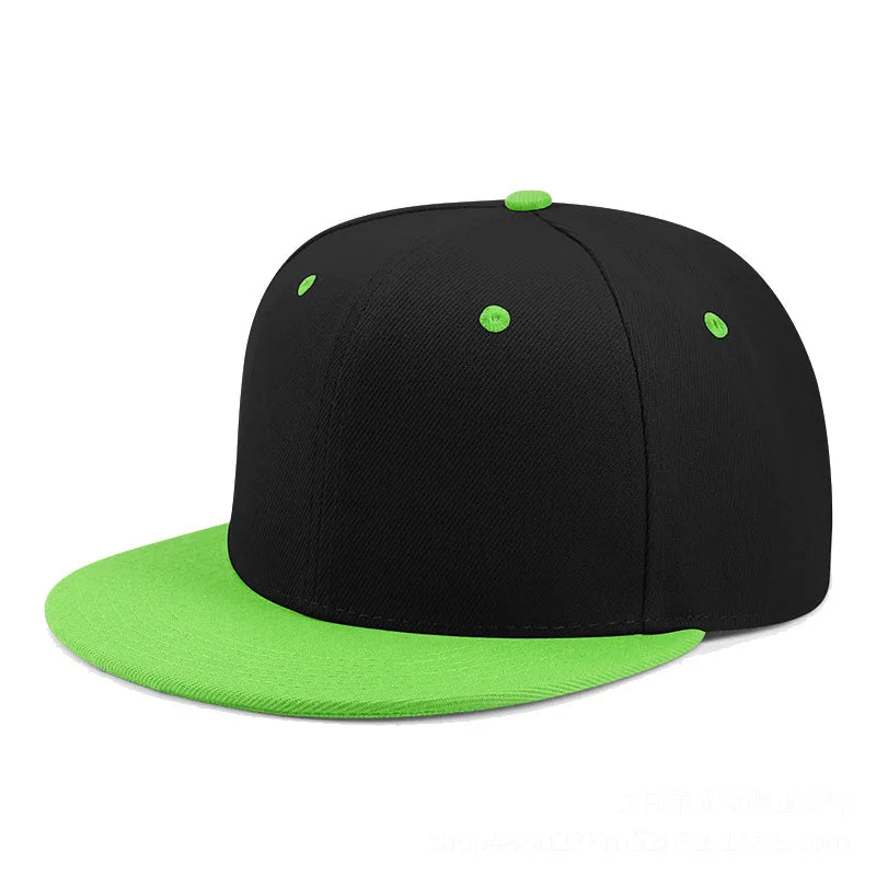 Custom Print Embroidery Logo Flat-brimmed baseball cap Unisex Outdoor Hat Hip Hop Dad Hat Gorras Hombre Street Snapback Hat