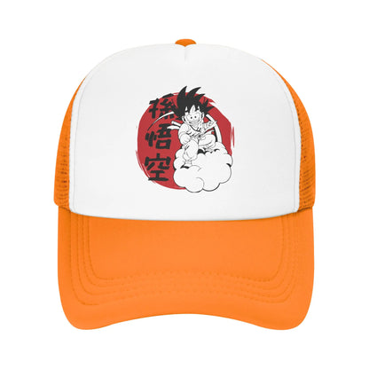 Son gohan D-Dragon Ball Z Trucker Hat Unisex Outdoor  Hats Trucker Worker Cap Trucker Cap Snapback Caps Mesh Baseball Caps