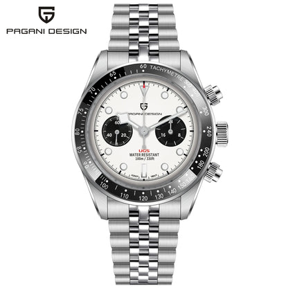 2026 New PAGANI DESIGN BB Flamingo Chronograph Luxury Sports Quartz Watch Men Sapphire mirror 100M Waterproof Fashion Wristwatch