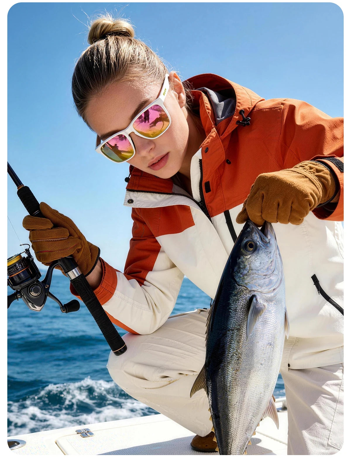 SCVCN Outdoor Polarized Water Sports Beach Ocean Sea Platform Fishing Cycling MTB Sunglasses Bicycle Sports Hiking Eyewear UV400