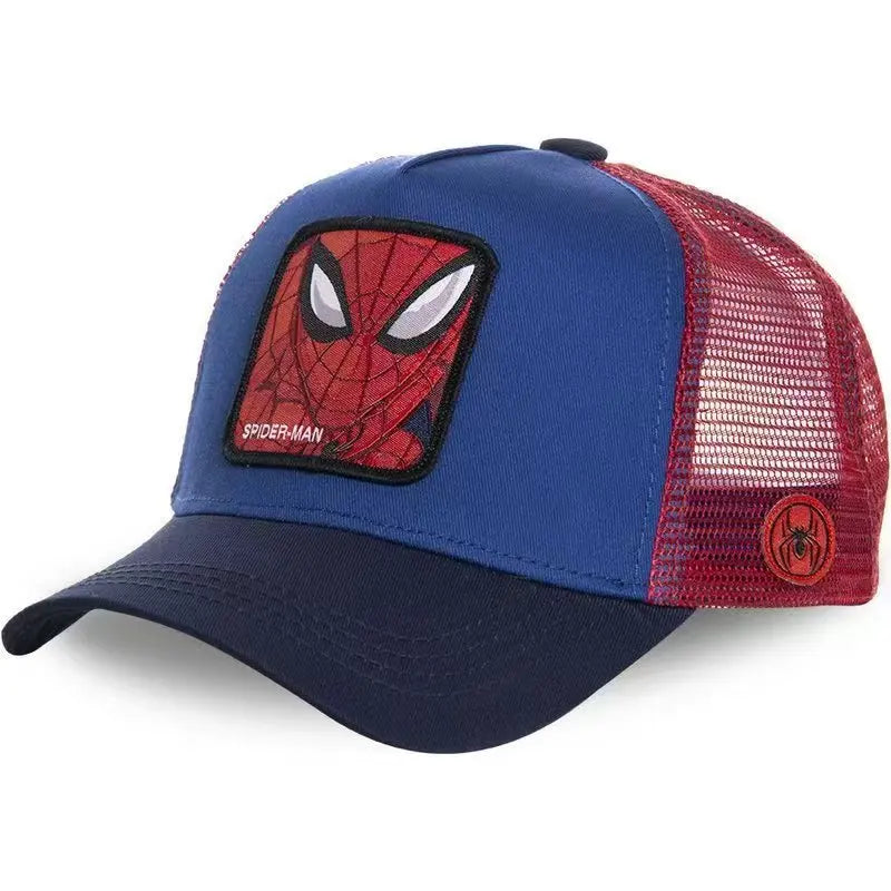 Popular Marvel Spider-Man, Iron Man, Hulk baseball cap, sports mesh cap, summer hip-hop casual hat