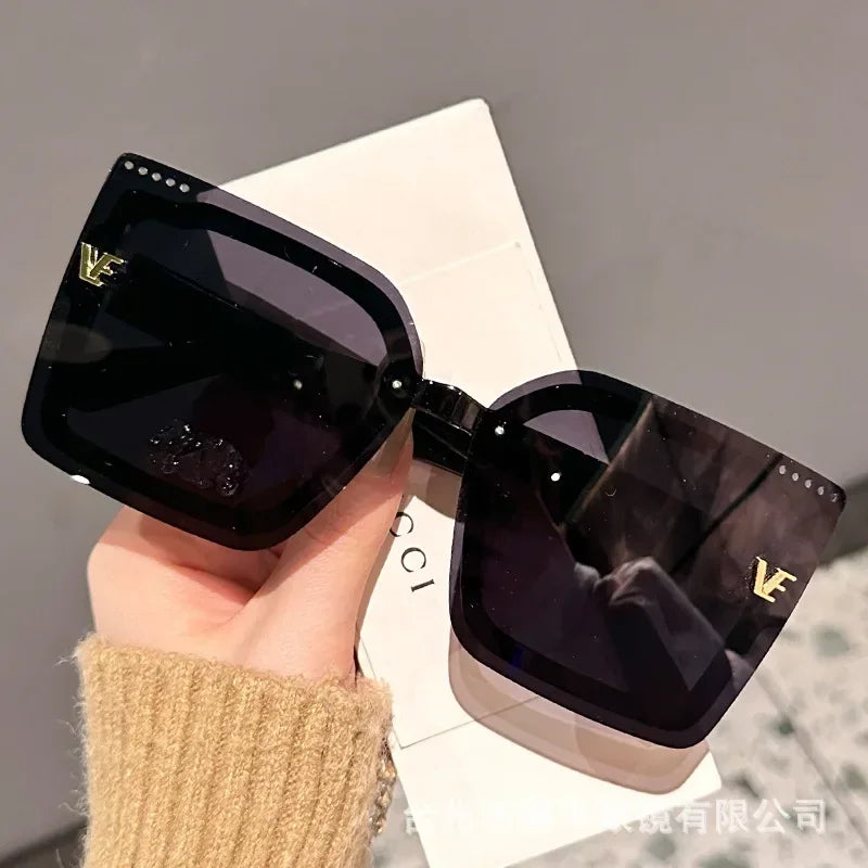 New Square Polarized Sunglasses Women Oversized Large Sun Glasses Ladies UV400 Classic Shades Oculos De Sol Luxury Designer