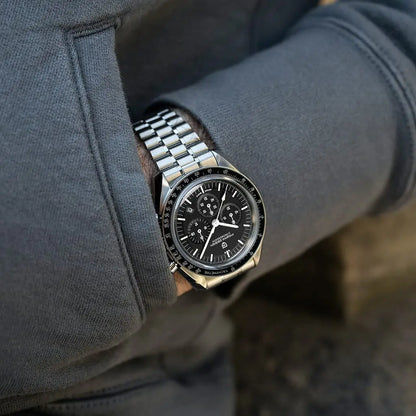 PAGANI DESIGN 2026 New Moon Watch Retro Luxury Quartz Watches For Men Stainless steel Luminous waterproof Sport Chronograph Man