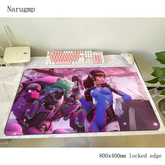 Tappetino mouse gaming Overwatch 80x40cm, regalo di Halloween, grande tappetino mouse gamer per scrivania computer, tappetino grande per notebook e PC