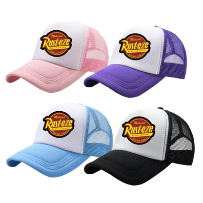 Anime Cars Lightning McQueen Cartoon Figure Print Fashion Baseball Cap Girls Boys Summer Casual Adjustable Sun Hat Birthday Gift
