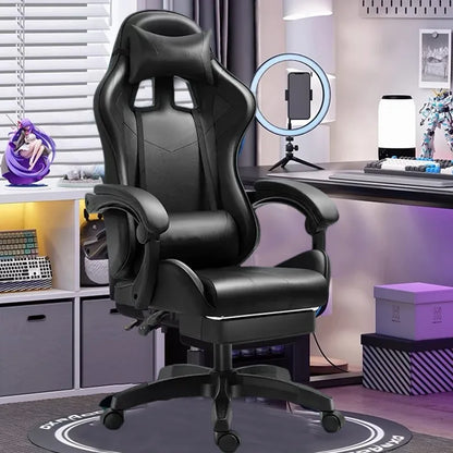 Chaise de jeu chaise d'ordinateur chaise de jeu compétitif chaise pivotante d'ingénierie inclinable pour la maison chaise de bureau sédentaire