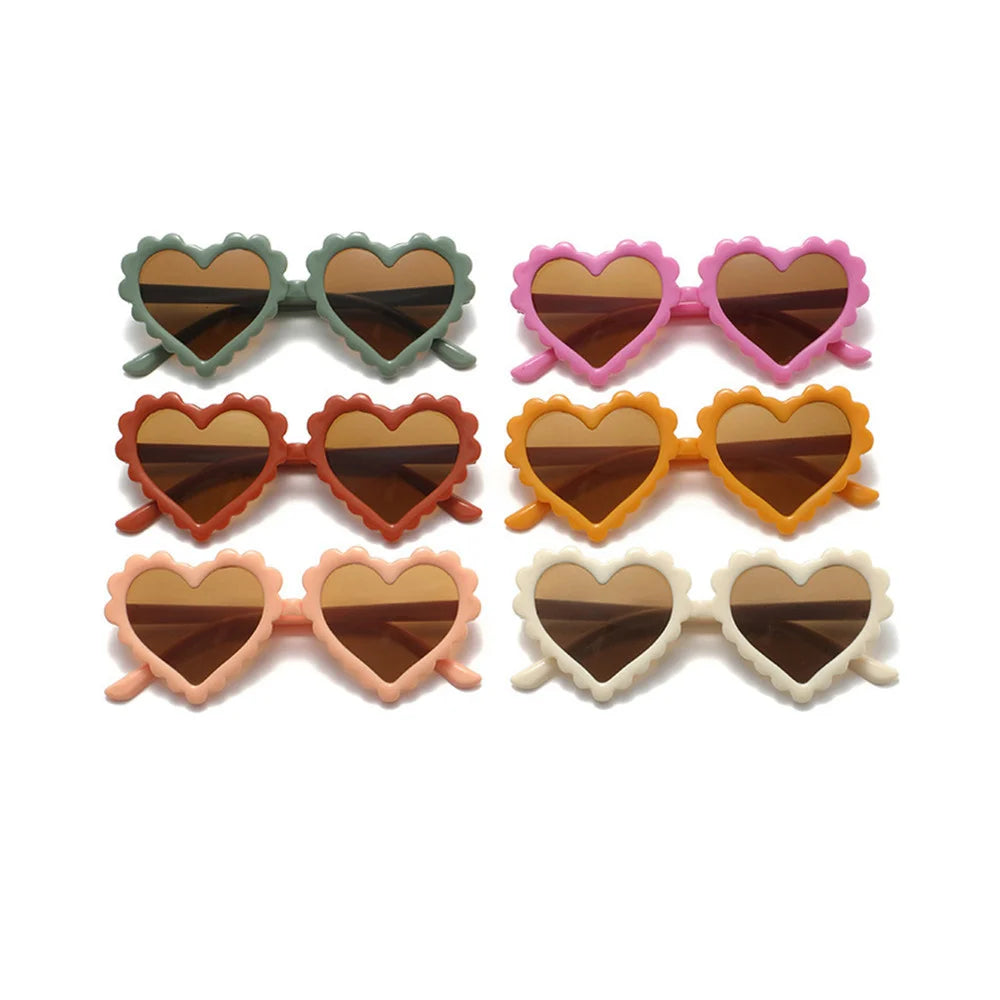 1Pc Cartoon Heart Sunglasses Children Baby Sunglasses Boys Girls UV400 Sun Glasses Shades Kids Gifts Fashion Party Eyeglasses