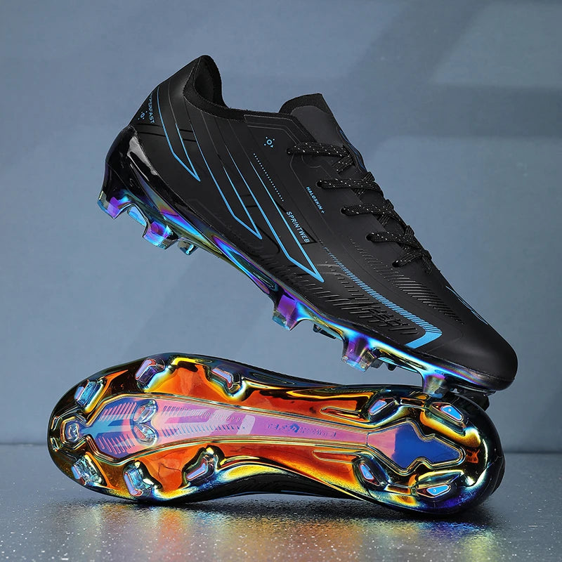 Chaussures de football montantes pour adultes, chaussures de sport d'extérieur, chaussures de football pour terrain dur, entraînement et matchs