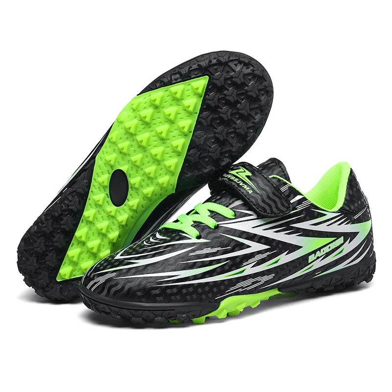 Nouvelles chaussures de football pour enfants, crampons antidérapants pour terrain de football, chaussures de football pour enfants, bottes de football d'intérieur, baskets professionnelles rapides, pointures 28-39.