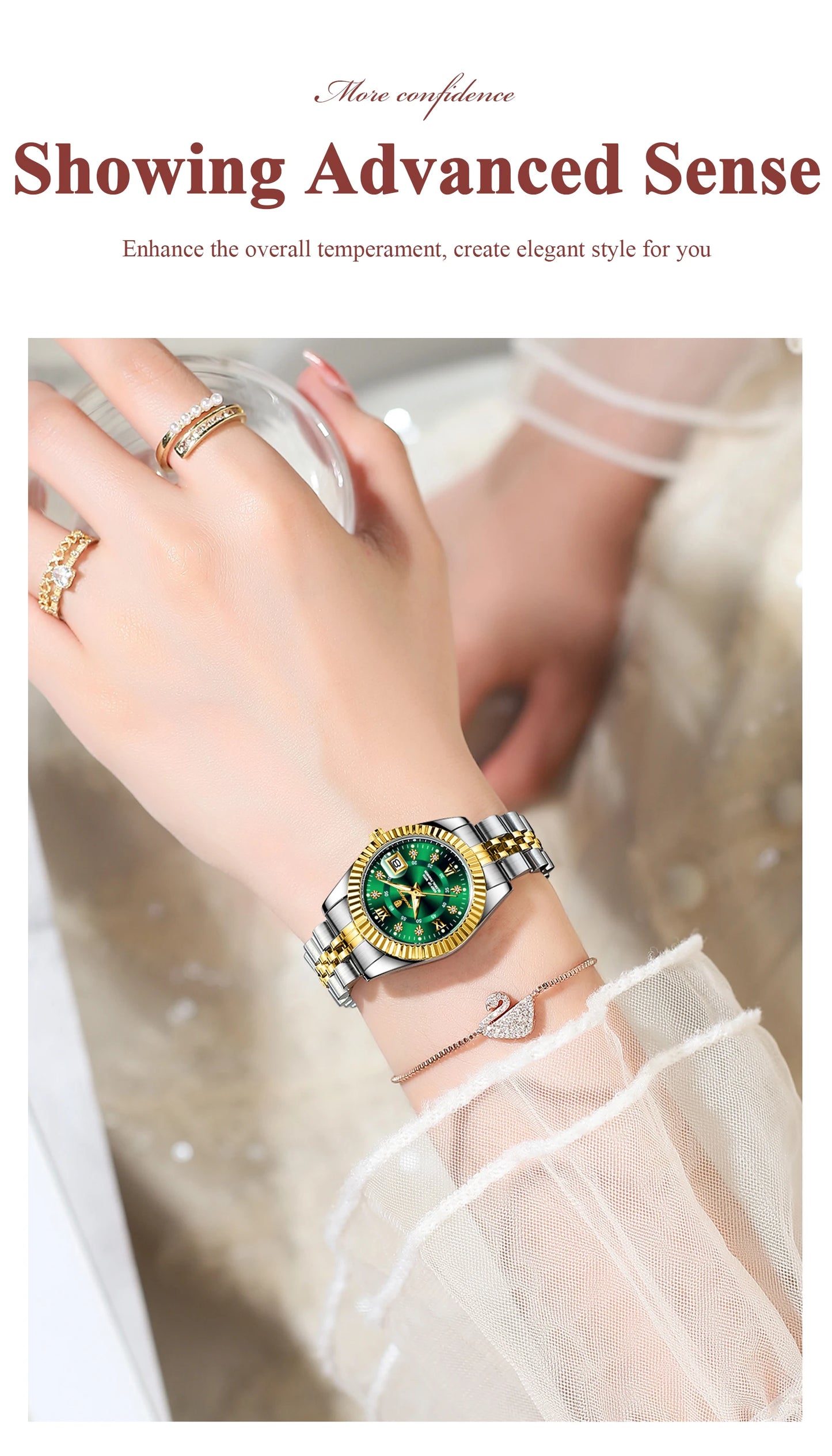 POEDAGAR Top Luxury Ladies Wristwatch Waterproof Luminous Date Casual Women Watch Stainless Steel Quartz Fashion Women's Watches
