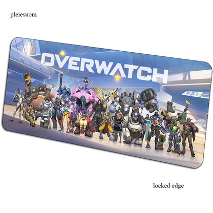 Mousepad gaming Overwatch με εκτύπωση HD 900x400x3mm, επιφάνεια για ποντίκι gamer για γραφείο υπολογιστή, οικονομικό mousemat για notebook και PC