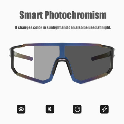 Photochromic Bicycle Glasses Road Mountain Speed Bike Glasses Men Women Outdoor Sports Cycling Sunglasses Bike Eyewear With box