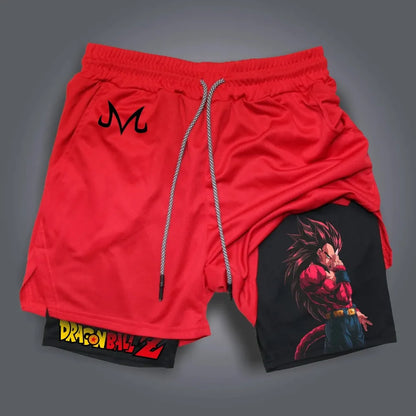 Dragon Ball Goku Unisex Harajuku Anime Printed 2026 Καλοκαιρινό νέο προϊόν Φαρδύ αθλητικό αναπνέον σορτς διπλής στρώσης γρήγορου στεγνώματος