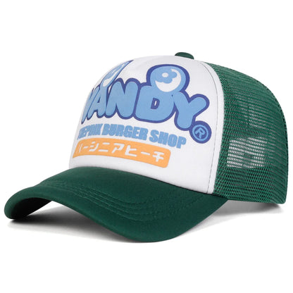 Unisex VANDY Letter Printing Baseball Net Caps Spring Summer Outdoor Adjustable Casual Hats Dad Hat Sunscreen Hat Sports Cap