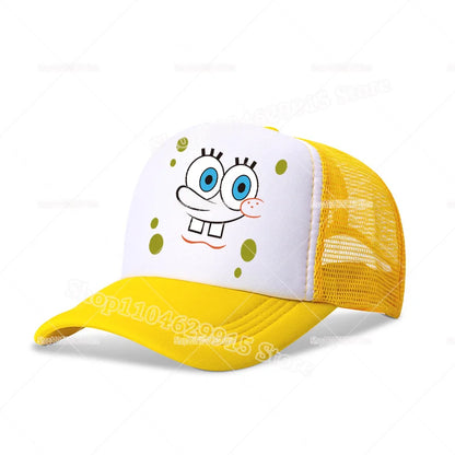 SpongeBobs SquarePants Baseball Cap Cartoon Anime Print Kids Adult Hat Summer Outing Athleisure Adjustable Sun Hats Fashion Gift