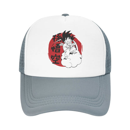 Son gohan D-Dragon Ball Z Trucker Hat Unisex Outdoor  Hats Trucker Worker Cap Trucker Cap Snapback Caps Mesh Baseball Caps
