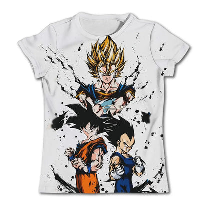 2024 New Fashion Dragon Ball 3D T-shirt Summer Short Sleeve O-Neck Goku Vegeta Men's Casual Shirt Boys' - Produit gaming premium Fraquane