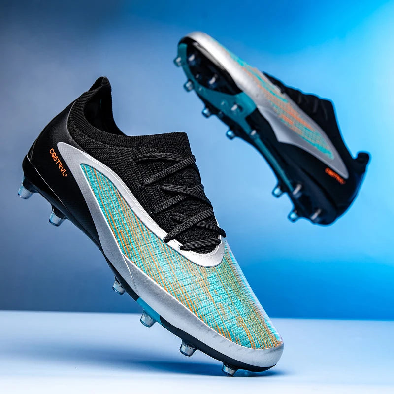 Nouveaux hommes chaussures de Football crampons de Sport adulte respirant antidérapant bottes de Football en plein air longues pointes formation garçons Match confortable
