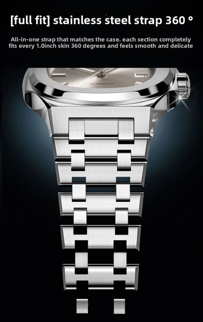 New 2025 Men's Automatic Watch Luminous Man Watches Steel Strap Waterproof Wristwatches Men's Luxury Brand Watch