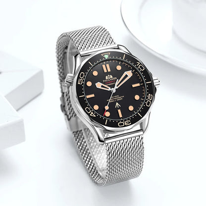 Classic Business Watch for Men Automatic Mechanical Watches Top Brand Luxury Stainless Steel Belt Mens Wristwatch Relogio Reloj