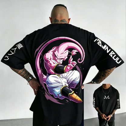 Dragon Ball Z Print Short Sleeve Cotton T-Shirt Son Goku Vegeta Men Women Clothes Harajuku Y2k Tee Vintage Summer Streetwear