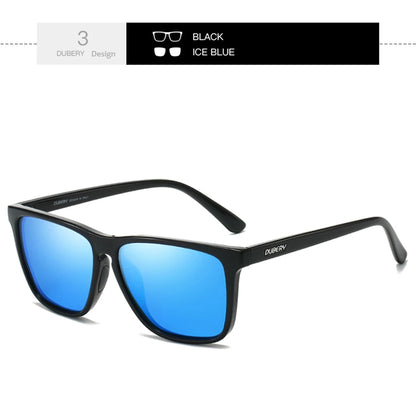 DUBERY Full Rim Polarized Fashion Sunglasses For Men And Women 14 Colors Model 108