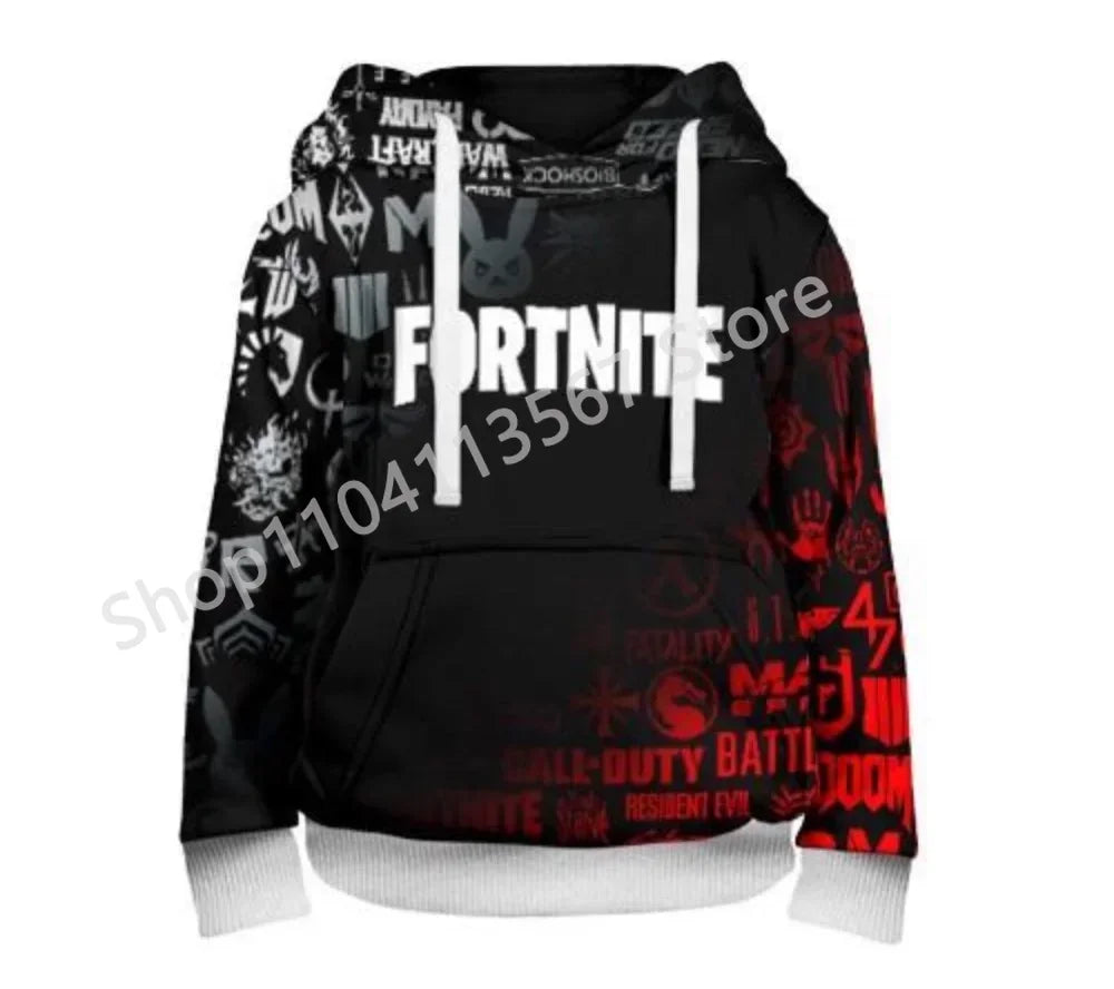 Llama Battle Royale Fortnite Hoodies, 3D Printed Sweatshirts for Men, Women, and Children, Boys and Girls Streetwear Pullover, Green Tops