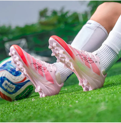 Nouvelles chaussures de football pour hommes, chaussures de sport d'extérieur, chaussures d'entraînement, chaussures de football antidérapantes, baskets professionnelles ultralégères unisexes