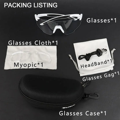 ELICIT New Photochromic Polarized Cycling Glasses Men Women Bike Glasses UV400 Eyewear Sunglasses HikingMTB Road Bicycle Goggles