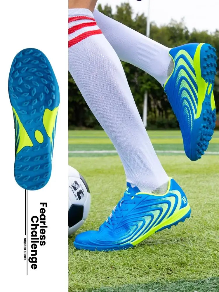 Baasploa Herren-Fußballschuhe – bequeme, leichte Trainingsschuhe für Kunstrasen – professionelle, weiche Herren-Sneaker mit rutschfester Sohle