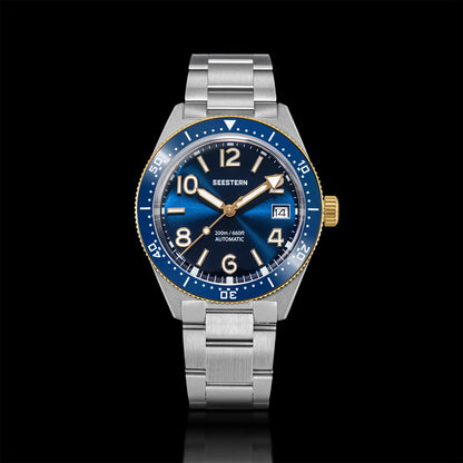 SEESTERN Diver Men's Watch Automatic Mechanical Wristwatches NH35 Movement Ceramic Bezel 20Bar Waterproof Sapphire Luminous S434-2