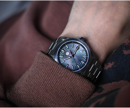 San Martin Official 39mm Guilloche MOP Dial Gada Watch Miyota 9015 Luxury Men's Automatic Mechanical Watches 10 ATM reloj SN0150
