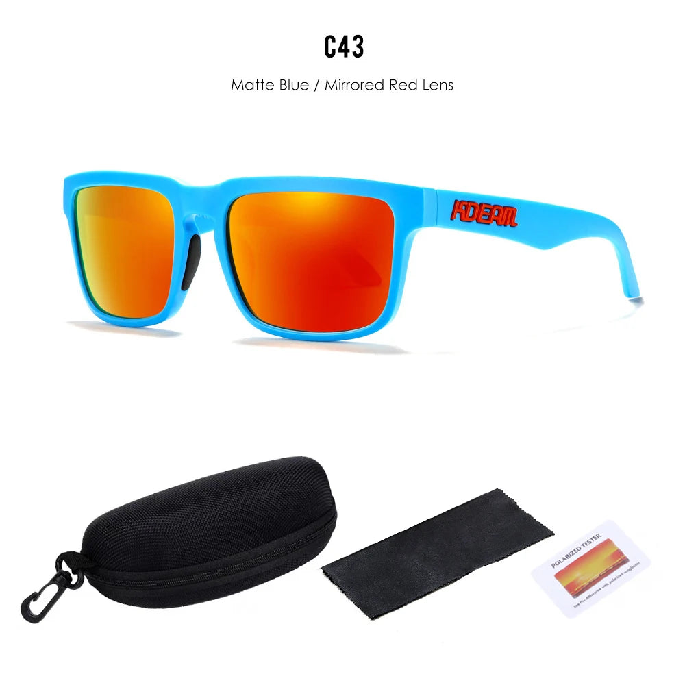 Kdeam High Quality Original Brand Design Polarized Sunglasses for Women Men Fashion Unisex  Trendy Outdoor Eyewear For Couple