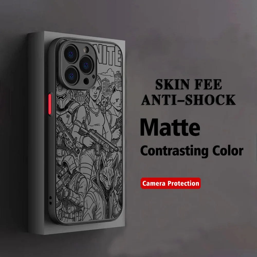 Hot Game F-Fortnites Phone Case For Samsung Galaxy A17 A07 A06 A56 A36 A26 A55 A14 A05 A15 A24 A25 A73 A04 A40E A25 A24 4G 5G