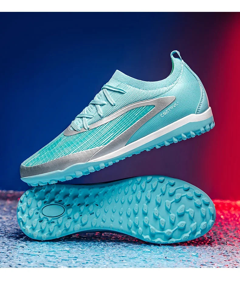 Nouveaux hommes chaussures de Football crampons de Sport adulte respirant antidérapant bottes de Football en plein air longues pointes formation garçons Match confortable