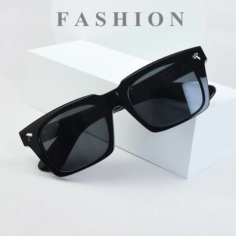 2026 Sunglasses Thick Heavy  Japanese Style Men Fashion Sun glasses brand Acetate High Quality Classical Uv400 QUENTIN Sunglass