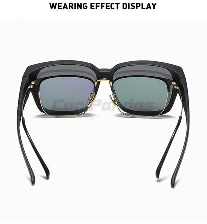 Fit Over myopia glasses cover Sunglasse Polarized Men Women UV400 Goggles Outdoor Travel Driving Anti-Glare Cover Sun Glasses