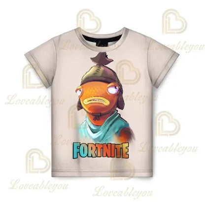 Battle Royale 3D Fortnite T-shirt Tees Men and Women Boys Girls Victory Cartoon Tops Teen Clothes Kids Hero Game Tees Tops