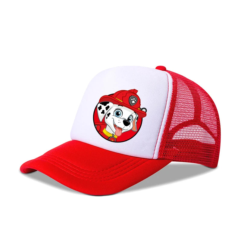 New PAW Patrol Children Baseball Cap Cartoon Skye Chase Print Sun Hat Boys Girls Adjustable Peaked Caps Summer Casual Hats Gifts