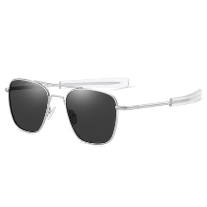 Retro Sunglasses Men Metal Frame Polarized Lens Sun Glasses Male Classic Driving Pilot Brand Design  Anti-Glare  Sunglass UV400