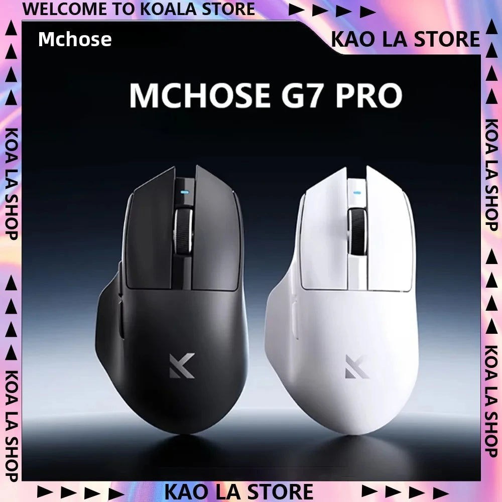 Nová herná myš G7 PRO s trojrežimovým bezdrôtovým pripojením Bluetooth, ergonomická ľahká myš, prispôsobiteľné príslušenstvo pre PC, kanceláriu a hráčov